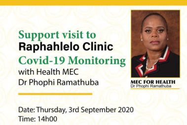 Limpopo’s health MEC to visit Raphahlelo clinic