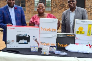 WARD COUNCILOR DONATES PRINTER AND STATIONERY TO A LOCAL SCHOOL