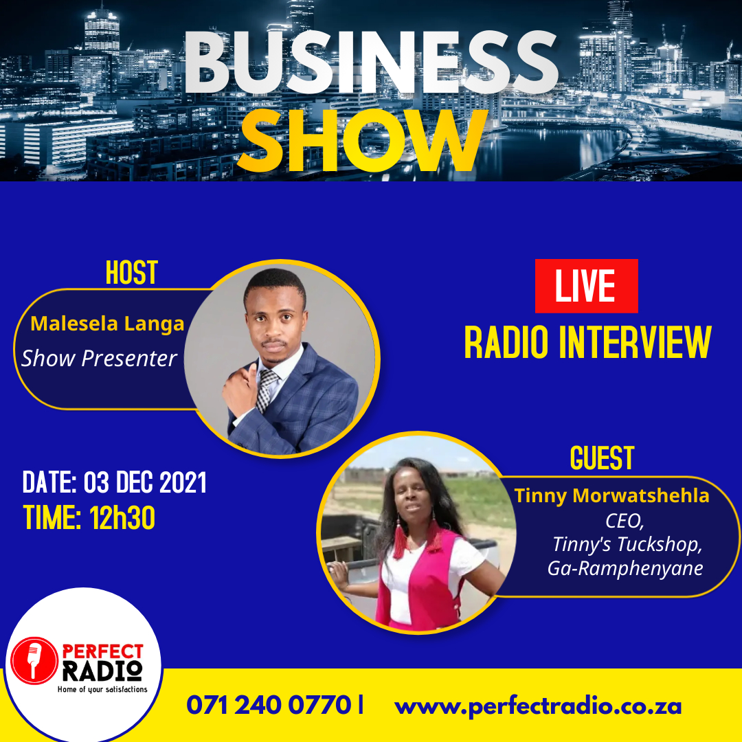 Interview with Tinny Morwatshehla on The Business Show