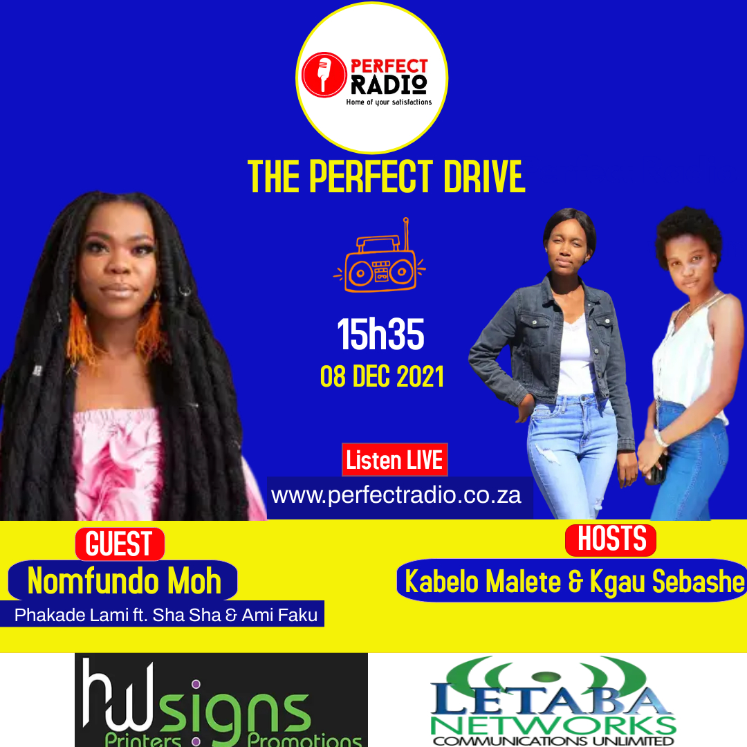 Nomfundo Moh interview on Perfect Radio about her song Phakade Lami ft ShaSha and Ami Faku