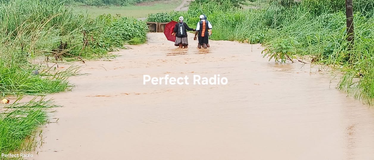 FLOODED MOLOTOTSI RIVR AFFECTS MOVEMENT IN  RABOTHATA VILLAGE