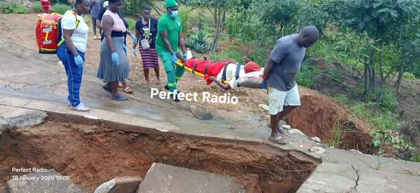 AN ELDERLY WOMAN WHO SUSTAINED SEVERE INJURIES FOLLOWING A HOUSE COLLAPSE AT GA-MARAKA