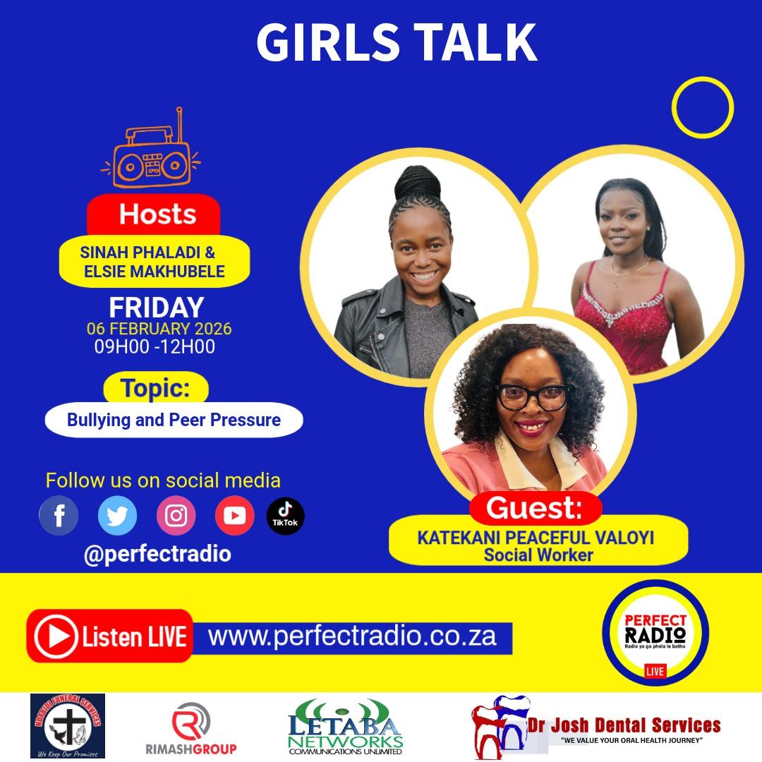 GIRLS TALK SHOW | INTERVIEW WITH SOCIAL WORKER KATEKANI PEACEFUL VALOYI DISCUSSING BULLYING AND PEER PRESSURE